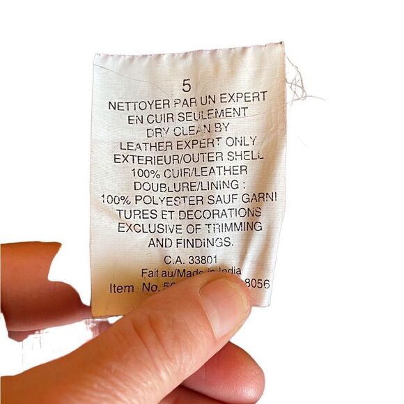 EUC Laurence Roy Leather Jacket with Removable Quilted Lining - Picture 4 of 9